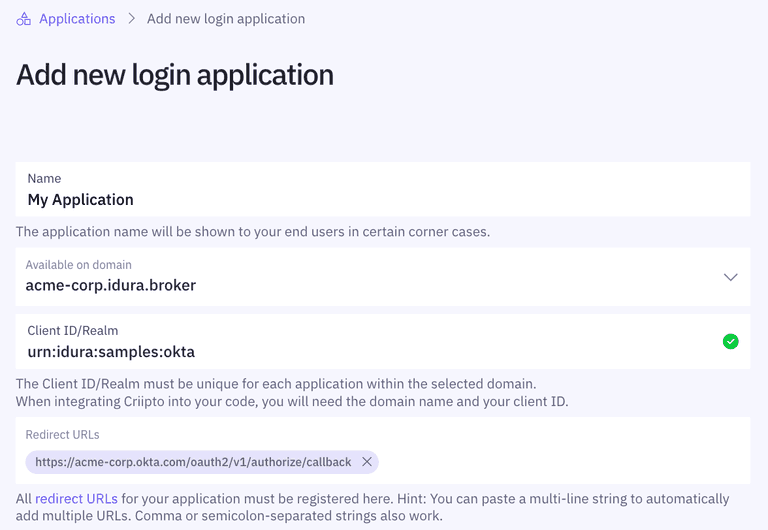 Register Application